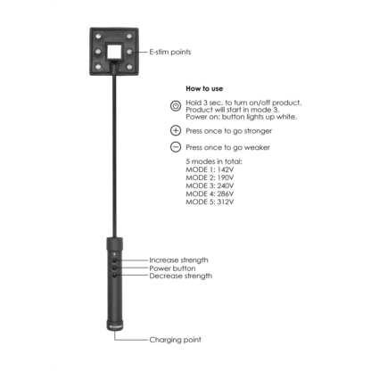 E-Stimulatie Crop - Zwart - Afbeelding 4