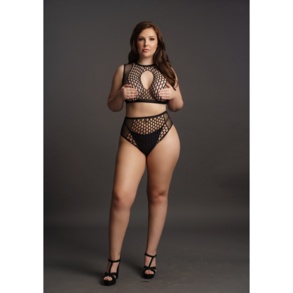 Duo Net Key-Hole Bh Set - Plus Size - Afbeelding 5