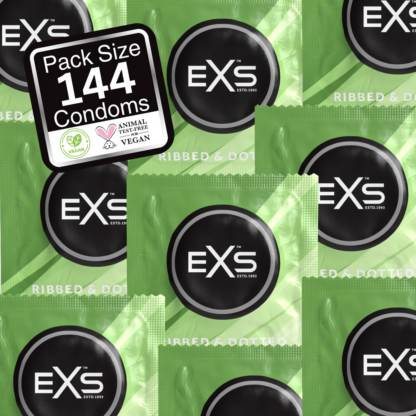 EXS 3 in 1 - Ribbed, Dotted en Flared - Condooms - 144 Stuks - Afbeelding 5