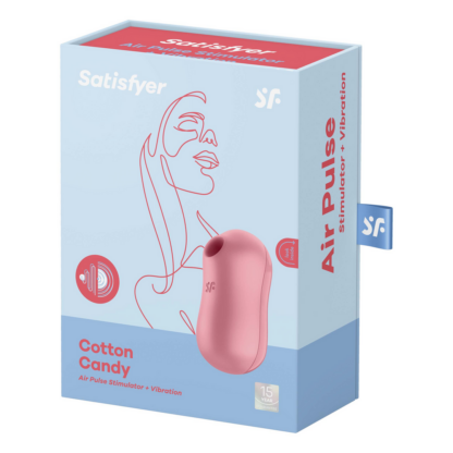Suikerspin - Dubbele Luchtpulsvibrator - Licht Rood - Afbeelding 2