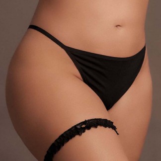Noel - Elastische Kanten Garter met Gouden Details - Plus Size