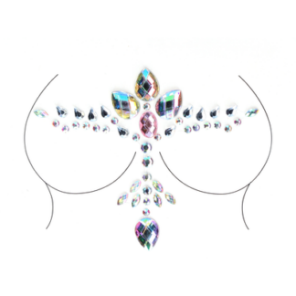 Stralende Cleavage Bling Sticker