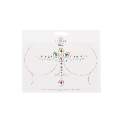 Stralende Cleavage Bling Sticker - Afbeelding 2