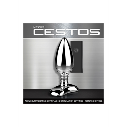 Cestos - Aluminium Vibrerende Butt Plug met Afstandsbediening - Afbeelding 3