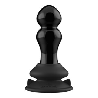 Rimly - Vibrerende Glazen Buttplug met Zuignap