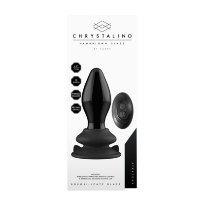 Rekbare - Glazen Vibrator met Zuignap - Afbeelding 3