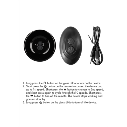 Ribbly - Glazen Ribble Vibrator met Zuignap - Afbeelding 7
