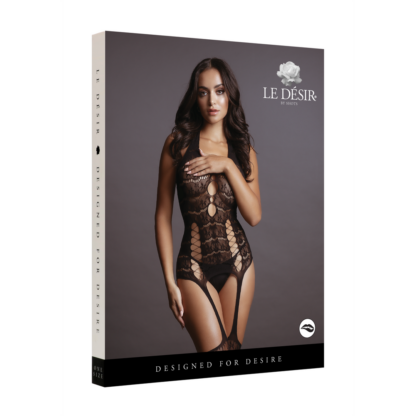 Kant Suspender Bodystocking - One Size - Afbeelding 2