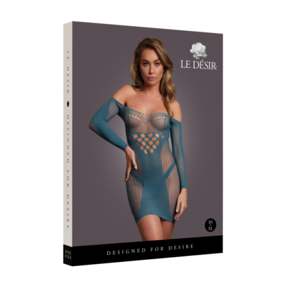 Langsleeve Net Mini Dress - One Size - Afbeelding 2