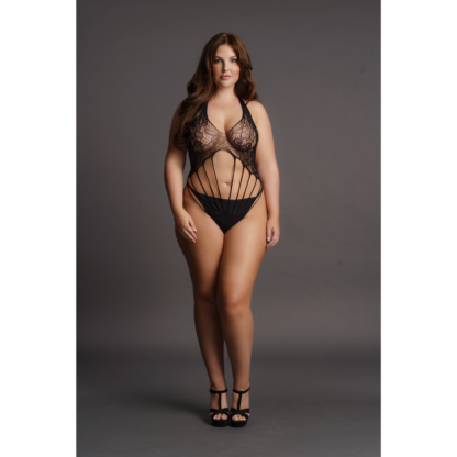 Strappy Lace Teddy - Plus Size - Afbeelding 5