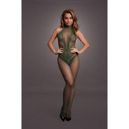Visnet en Kanten Bodystocking - One Size - Afbeelding 5