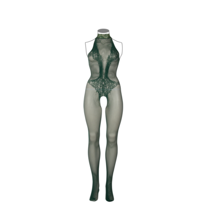 Visnet en Kant Bodystocking - Koningin Maat - Afbeelding 7