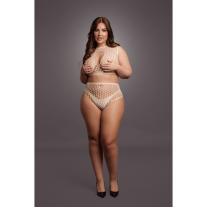 Duo Net Key-Hole Beha Set - Queen Size - Afbeelding 5