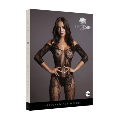 Lace Sleeved Bodystocking - One Size - Afbeelding 2