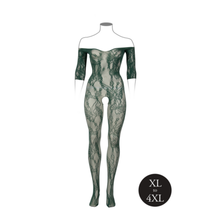 Kant Lange Mouwen Bodystocking - Koninginmaat - Afbeelding 7