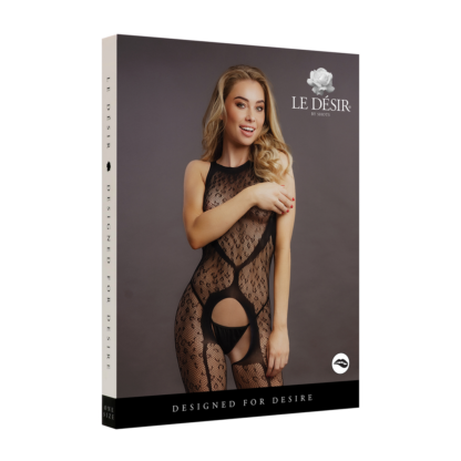 Crotchless Leopard Bodystocking - One Size - Afbeelding 2
