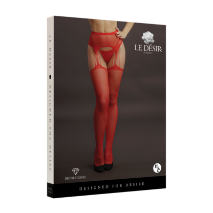 Suspenders met Rhinestones Panty's - One Size - Afbeelding 2