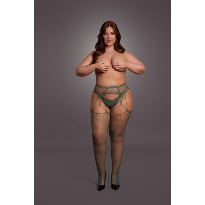 Verscheurde Suspender Panty - Koning Maat - Afbeelding 5