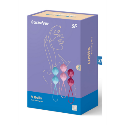 V Balls - Kegel Balls - 3 Stuks - Turquoise/Rood/Roze - Afbeelding 2
