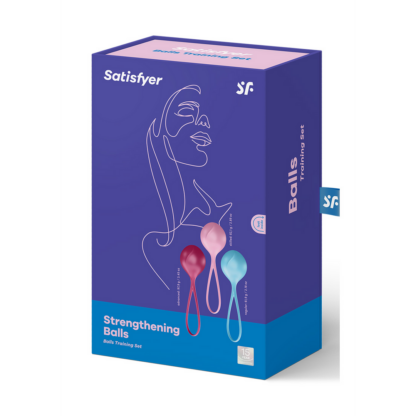 Versterkende Ballen - Kegelballen - 3 Stuks - Turquoise/Rood/Roze - Afbeelding 2