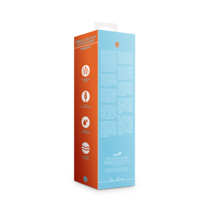 Geribbelde Ultra Zachte Siliconen Konijn Vibrator - Glaciaal Blauw - Afbeelding 3