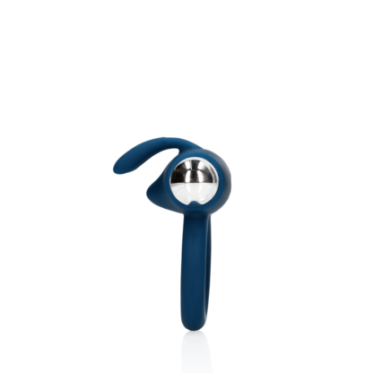 Vibrerende Rabbit Cock Ring - Baltisch Blauw - Afbeelding 6