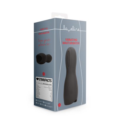 Vibrerende Masturbator Sleeve - Lakritz Zwart - Afbeelding 2