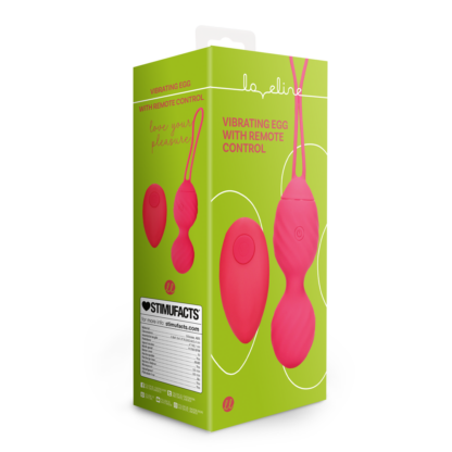 Vibrerend Ei met Afstandsbediening - Aardbei Rood - Afbeelding 2