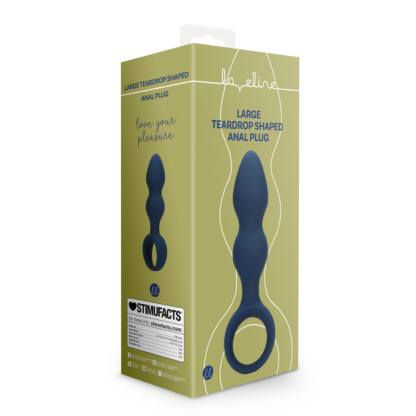 Druppelvormige Anale Plug - Groot - Baltisch Blauw - Afbeelding 2