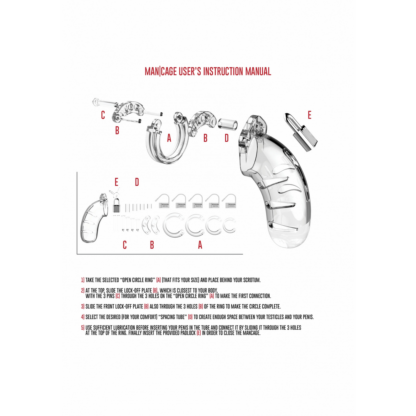 Model 03 Chastity Cock Cage - 4,5 / 11,5 cm - Afbeelding 4