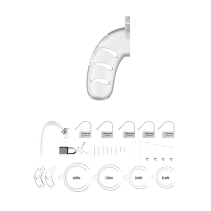 Model 11 Chastity Cock Cage met Plug - 4.5 / 11,5 cm - Afbeelding 5