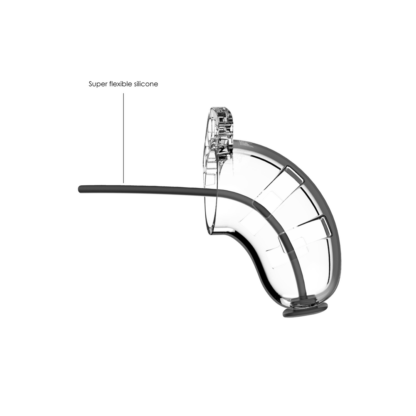 Model 15 Chastity Cock Cage met Urethrale Sounding - 3.5 / 9 cm - Afbeelding 4