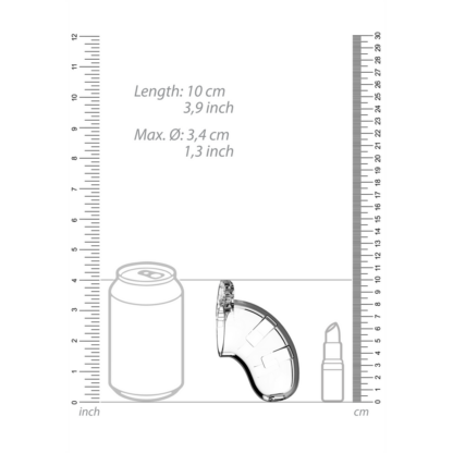 Model 15 Chastity Cock Cage met Urethrale Sounding - 3.5 / 9 cm - Afbeelding 6