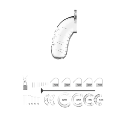 Model 16 Chastity Cock Cage met Urethrale Sounding - 4.5 / 11,5 cm - Afbeelding 3