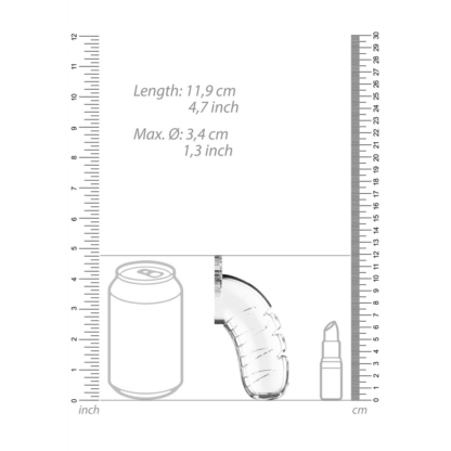 Model 16 Chastity Cock Cage met Urethrale Sounding - 4.5 / 11,5 cm - Afbeelding 6