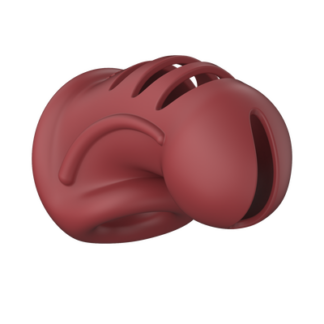 Model 28 - Ultra Soft Silicone Chastity Cage - Rood