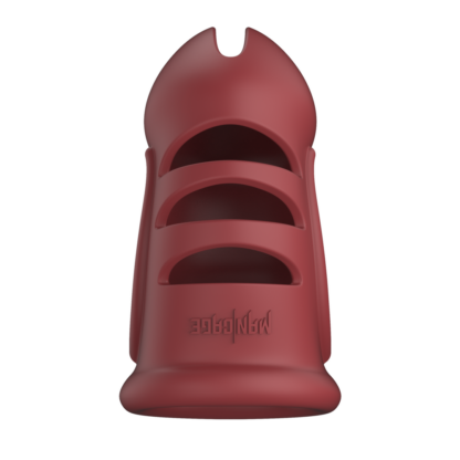 Model 28 - Ultra Soft Silicone Chastity Cage - Rood - Afbeelding 6