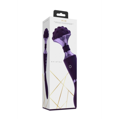 Shiatsu - Buigbare Massager Wand - Paars - Afbeelding 2