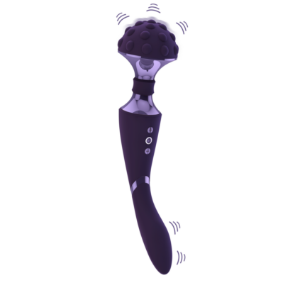 Shiatsu - Buigbare Massager Wand - Paars - Afbeelding 4