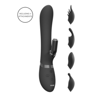 Chou - G-Spot Rabbit Clitoral Stimulator - Zwart
