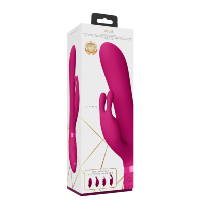 Chou - G-Spot Rabbit Clitoral Stimulator - Roze - Afbeelding 2
