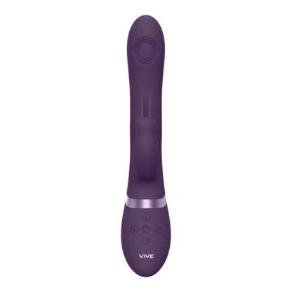 Rini - Pulse Wave Vibrating Double Penetration Rabbit - Paars - Afbeelding 3