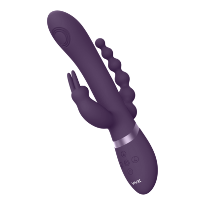 Rini - Pulse Wave Vibrating Double Penetration Rabbit - Paars - Afbeelding 5