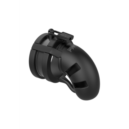 Model 18 Chastity Cock Cage met Ballsplitter - 3.5 / 9 cm - Afbeelding 6