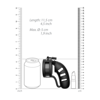 Model 19 Chastity Cock Cage met Ballsplitter - 4,5 / 11,5 cm - Afbeelding 5