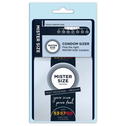 Grootte Kit Medium - Sizer Tool en 3 Condoms - Afbeelding 3