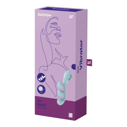 Tri Ball 2 - Multi Vibrator - Lichtblauw - Afbeelding 2