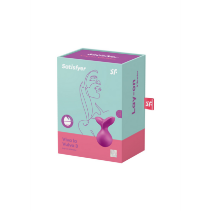 Viva la Vulva 3 - Lay-On Vibrator - Violet - Afbeelding 2