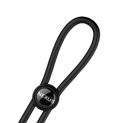Forge - Dubbel Verstelbare Lasso Siliconen Cockring - Zwart - Afbeelding 7