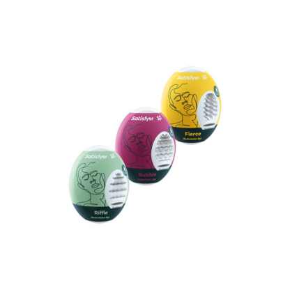 Masturbator Egg Set - Riffle, Bubble, Fierce - 3 Stuks - Afbeelding 3